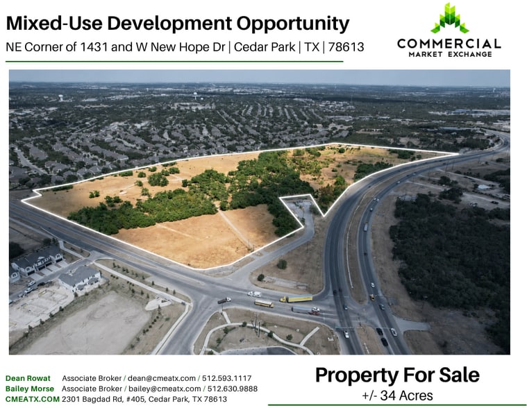 New Hope & W Whitestone Blvd, Cedar Park, TX for sale - Building Photo - Image 1 of 12