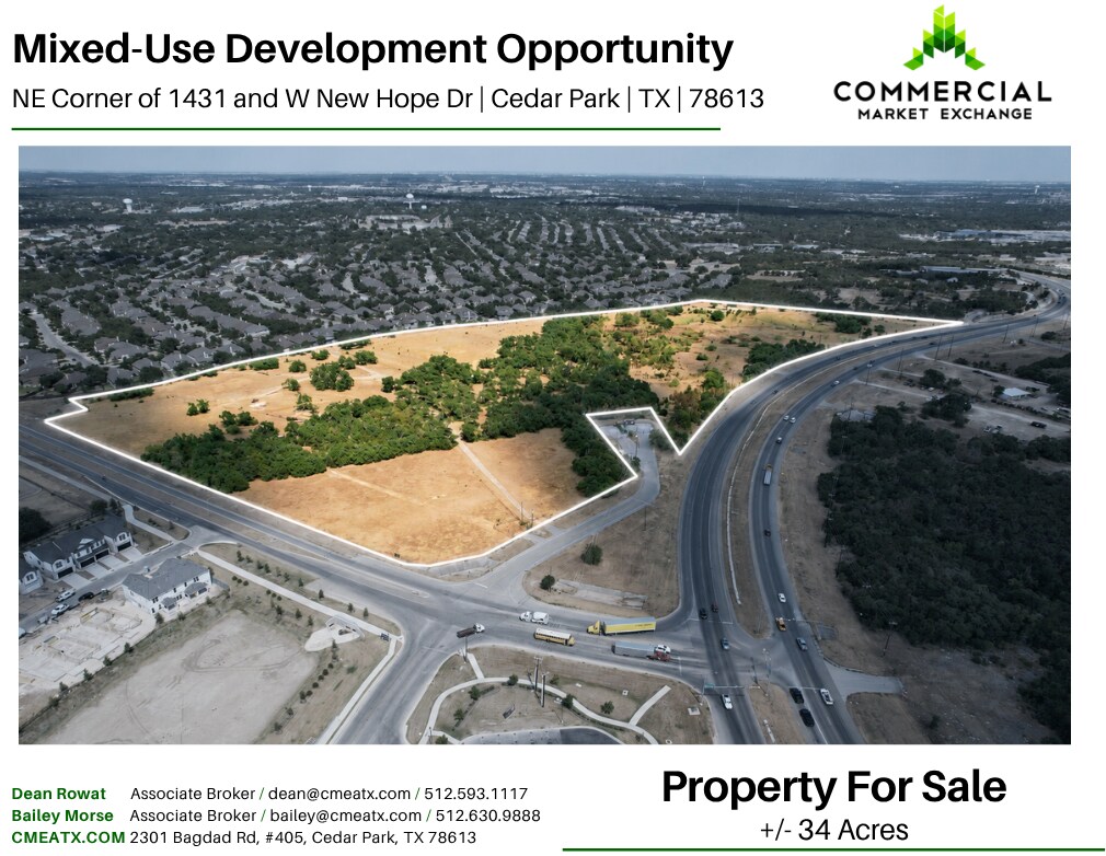 New Hope & W Whitestone Blvd, Cedar Park, TX for sale Building Photo- Image 1 of 13