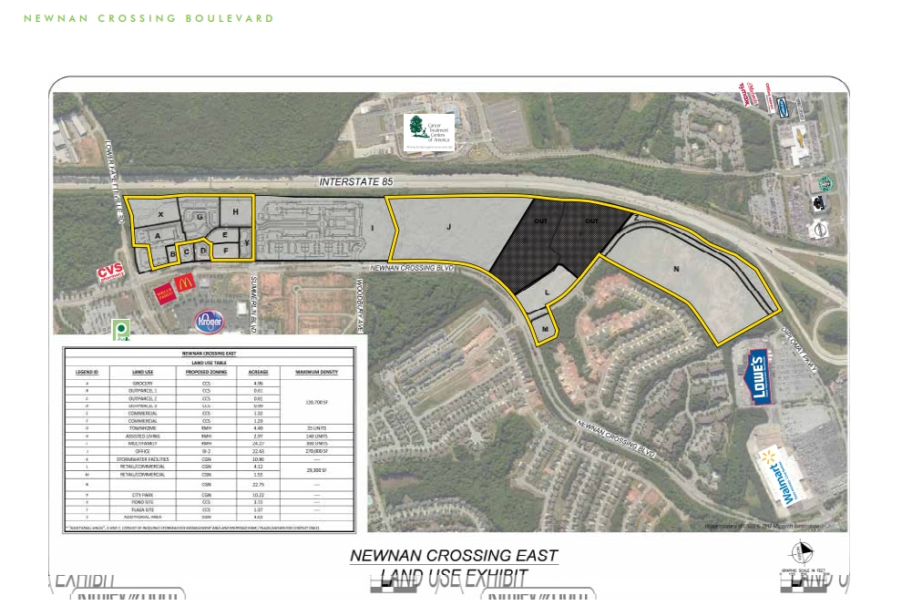 Newnan Crossing Blvd East, Newnan, GA à vendre Aérien- Image 1 de 2