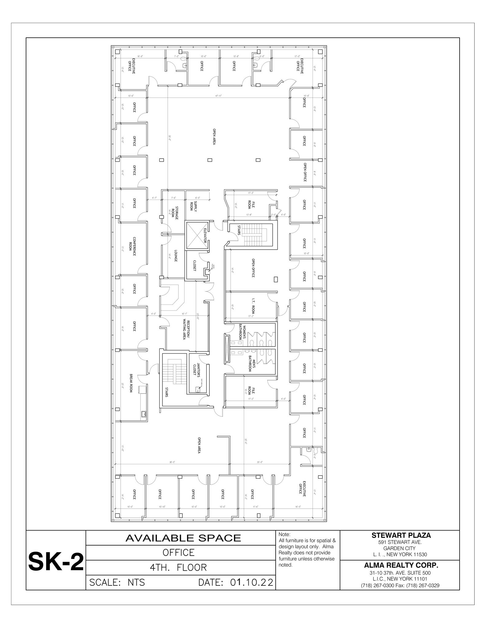 591 Stewart Ave, Garden City, NY à louer Plan de site- Image 1 de 2
