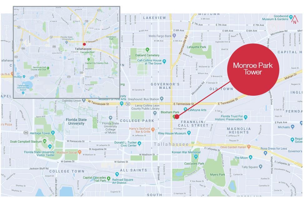 101 N Monroe St, Tallahassee, FL à louer Photo du bâtiment- Image 1 de 2