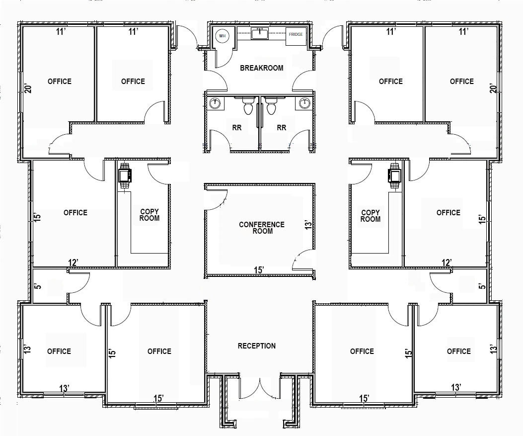 7710 Milwaukee Ave, Lubbock, TX à louer Plan d’étage- Image 1 de 4