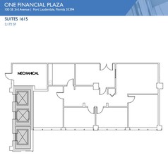 100 SE 3rd Ave, Fort Lauderdale, FL à louer Plan d’étage- Image 1 de 1