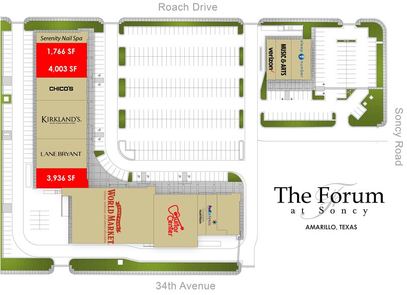 3350 S Soncy Rd, Amarillo, TX à louer - Plan de site - Image 2 de 14