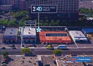 3640 S Highland Dr, Las Vegas, NV - Aérien  Vue de la carte