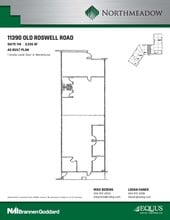 1100 Northmeadow Pky, Roswell, GA for lease Floor Plan- Image 1 of 2