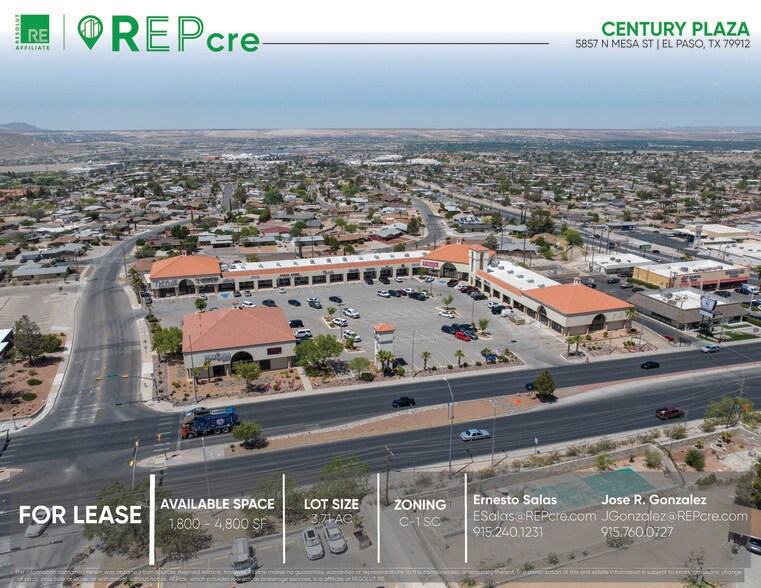 5857 N Mesa St, El Paso, TX à louer - Photo principale - Image 1 de 7