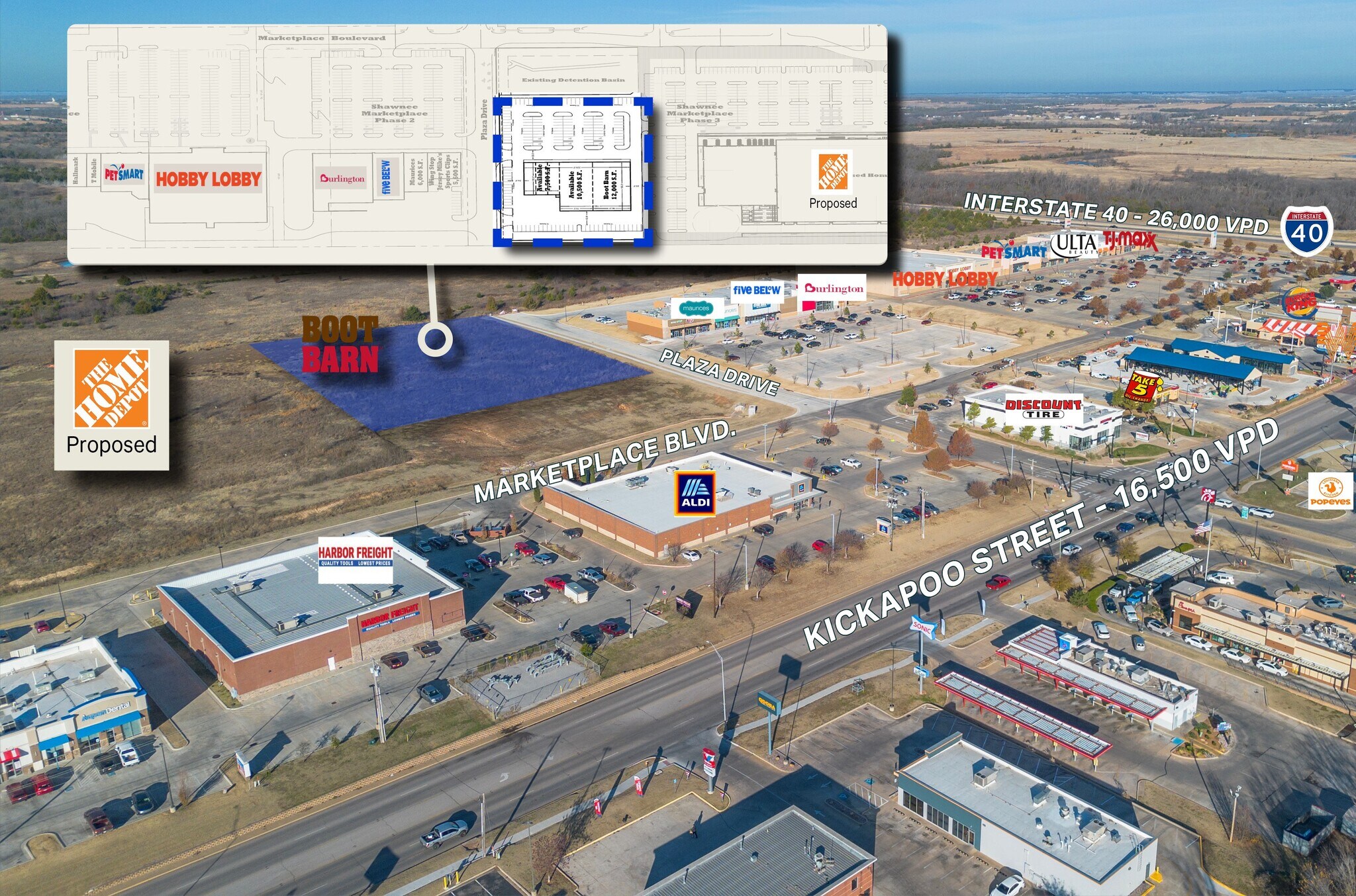 Market Place Blvd & Plaza Dr, Shawnee, OK for lease Primary Photo- Image 1 of 4