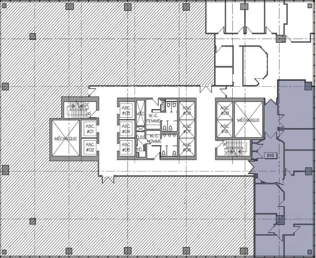600 Boul De Maisonneuve O, Montréal, QC à louer Plan d’étage- Image 1 de 6