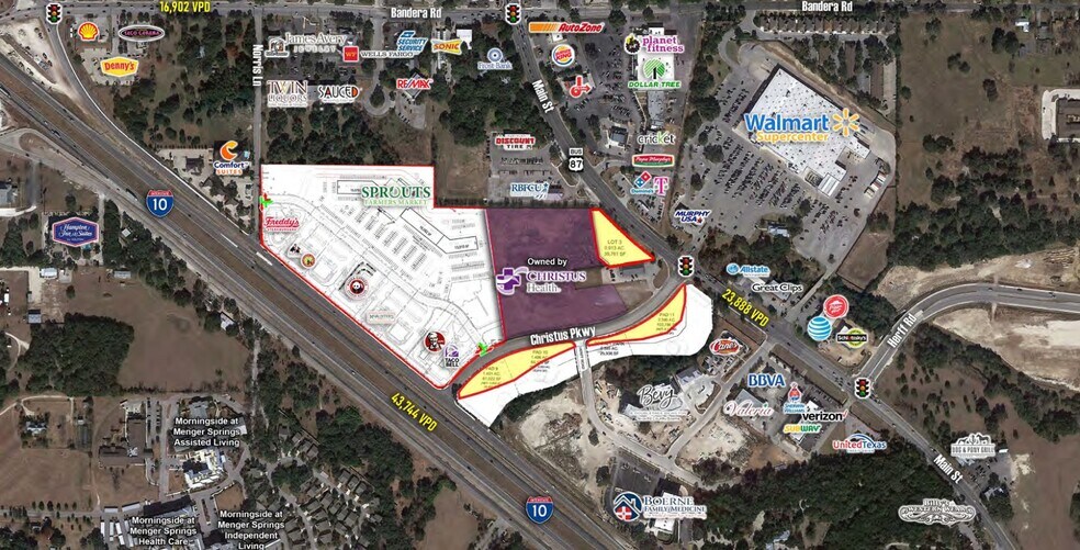 NEC IH-10, Boerne, TX à louer - Aérien - Image 2 de 4