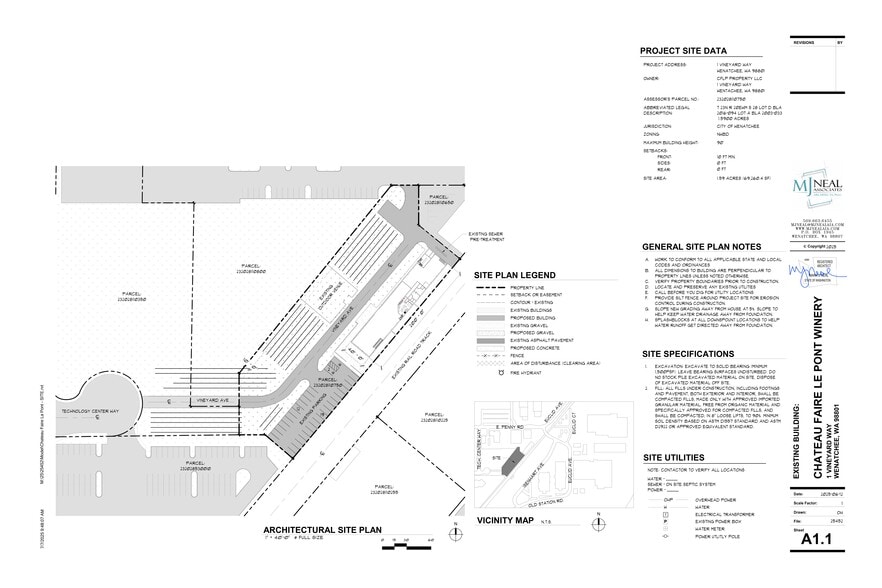 1 Vineyard Way, Wenatchee, WA for sale - Site Plan - Image 2 of 2