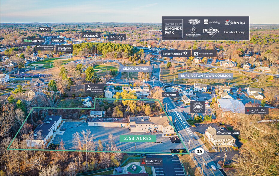 135-139A Cambridge St, Burlington, MA à vendre - Photo du bâtiment - Image 2 de 6