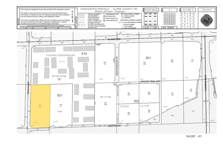 6640 S Tenaya Way, Las Vegas, NV à louer - Plan cadastral - Image 2 de 43