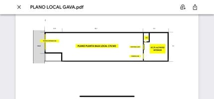 Commerce de détail dans Gavà, Barcelona à louer Plan d’étage type- Image 2 de 3