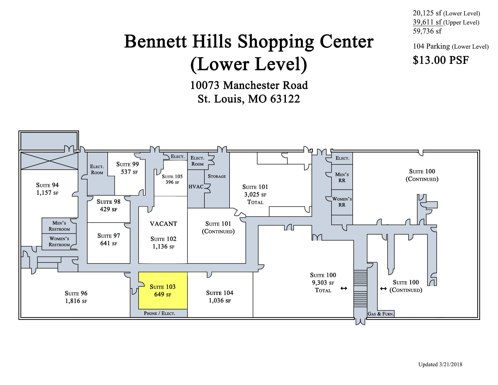 10037-10091 Manchester Rd, Warson Woods, MO à louer Photo intérieure- Image 1 de 1
