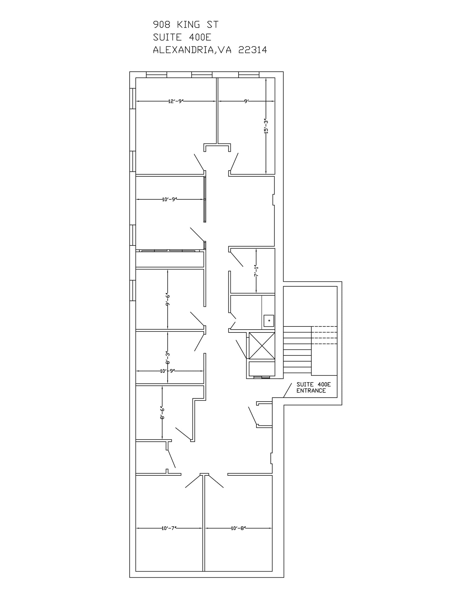 906-908 King St, Alexandria, VA à louer Plan de site- Image 1 de 1