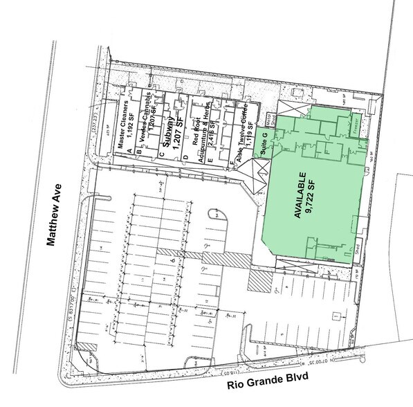 2400 Rio Grande Blvd NW, Albuquerque, NM à louer - Plan de site - Image 2 de 6