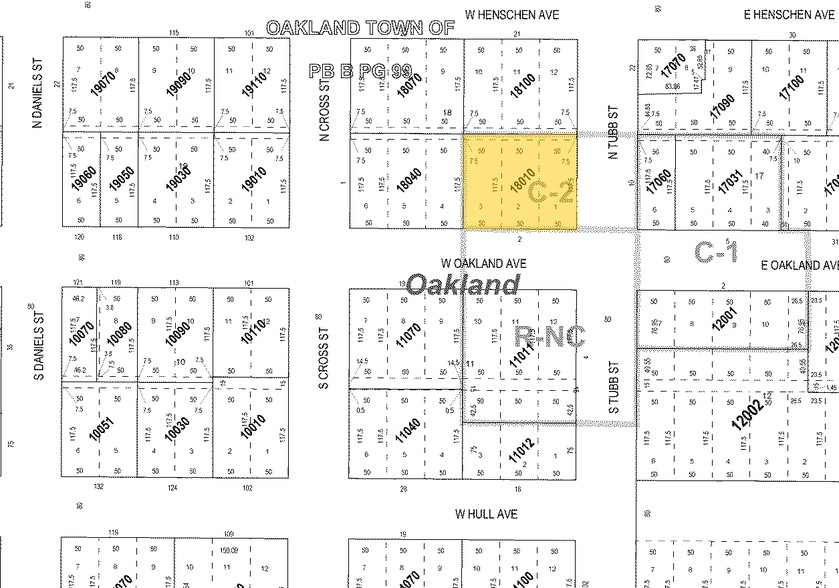 2 W Oakland Ave, Winter Garden, FL à louer - Plan cadastral - Image 3 de 8