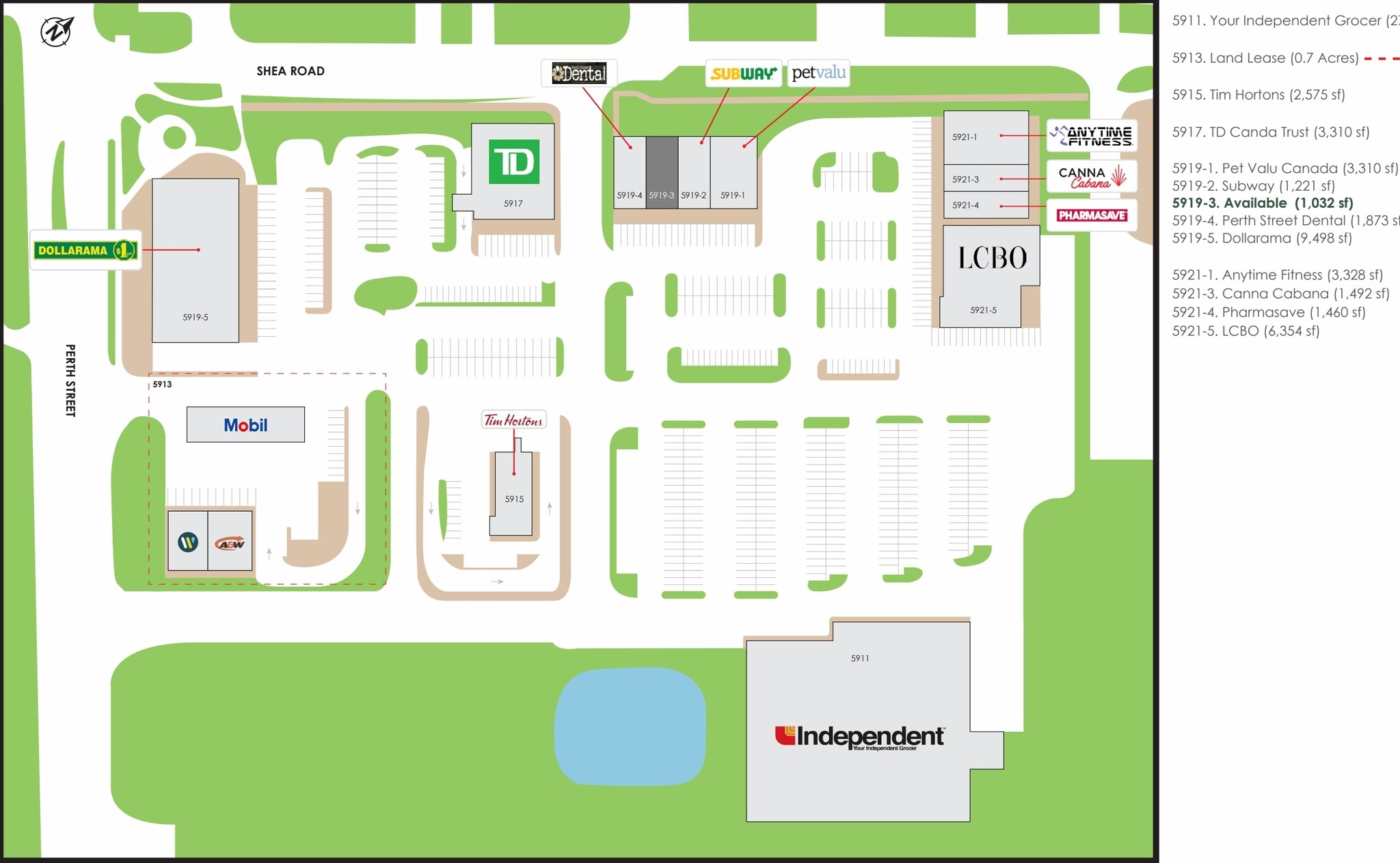 5913 Perth St, Ottawa, ON for lease Site Plan- Image 1 of 1
