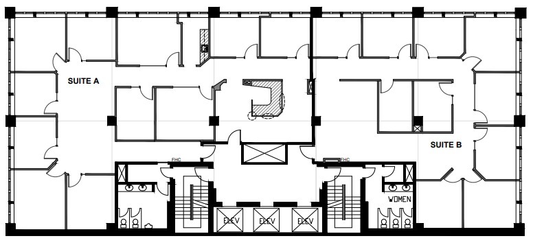 640 8th Ave SW, Calgary, AB à louer Plan d’étage- Image 1 de 1