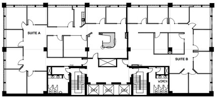 640 8th Ave SW, Calgary, AB à louer Plan d’étage- Image 1 de 1