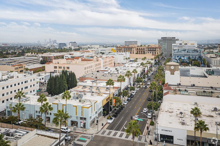 327-331 N Beverly Dr, Beverly Hills, CA for lease - Aerial - Image 3 of 3