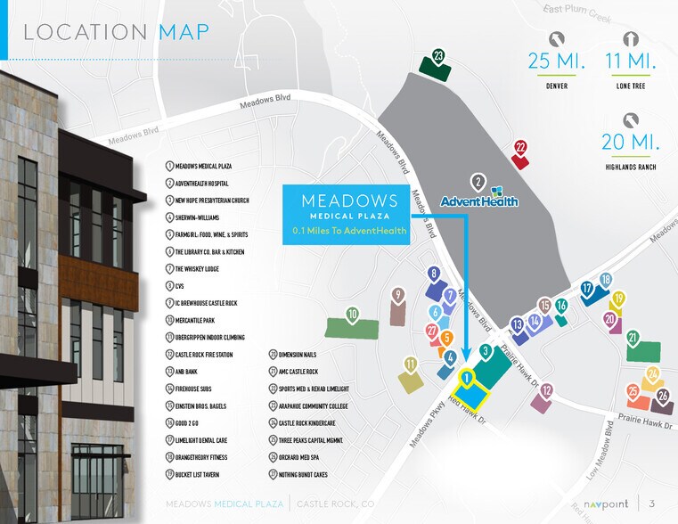 Meadows Medical Plaza, Castle Rock, CO à louer - Photo du bâtiment - Image 2 de 2