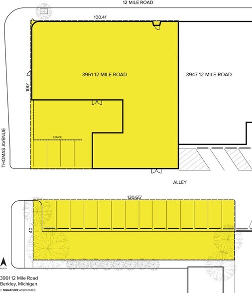 3961-3995 12 Mile Rd, Berkley, MI à vendre - Plan de site - Image 2 de 2