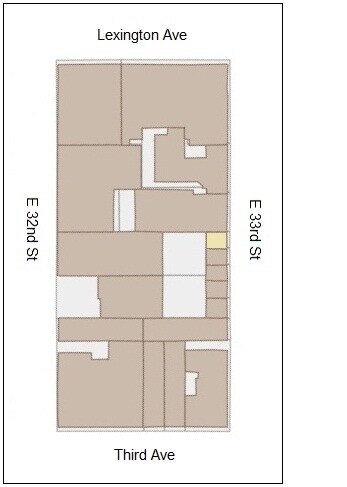 154 E 33rd St, New York, NY for lease - Plat Map - Image 2 of 3