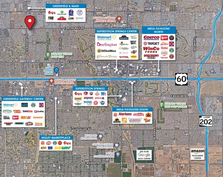 4435-4455 E Broadway Rd, Mesa, AZ for lease - Aerial - Image 3 of 6