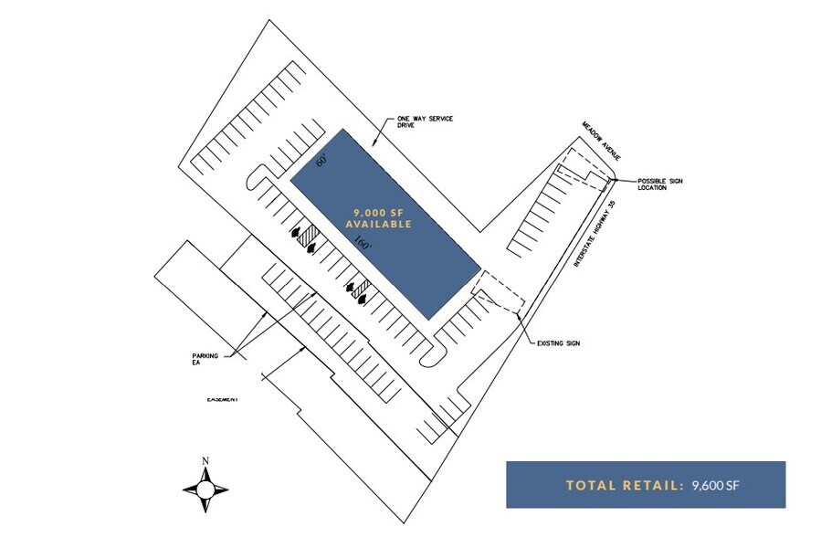 IH 35, New Braunfels, TX à louer - Plan de site - Image 2 de 3