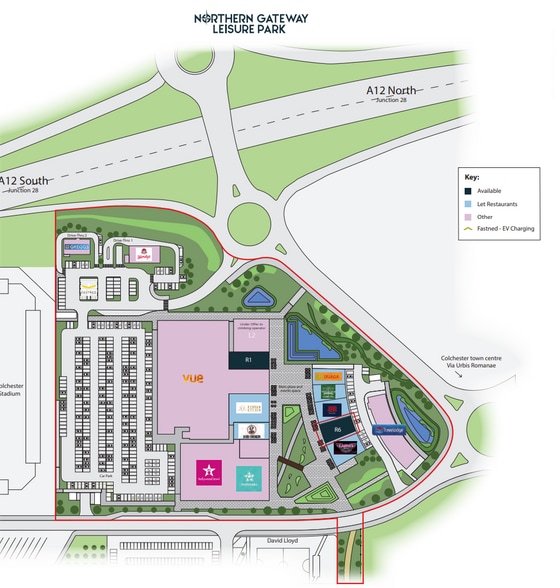 R4-R7 United Way, Colchester à louer - Plan de site - Image 2 de 2