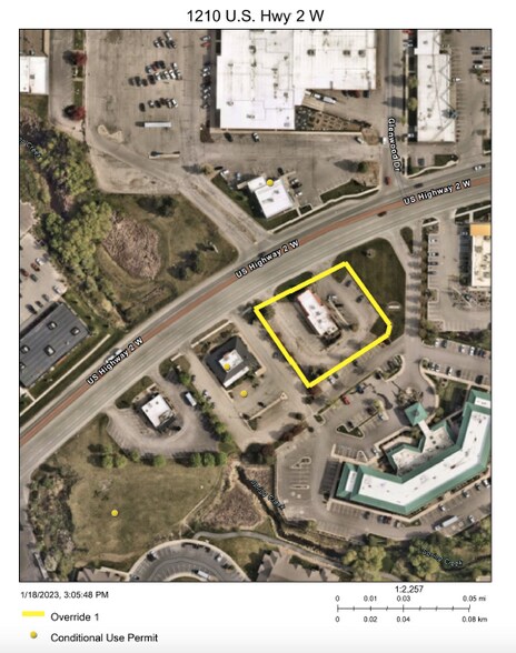 1210 Us Highway 2 W, Kalispell, MT à vendre - Aérien - Image 2 de 9