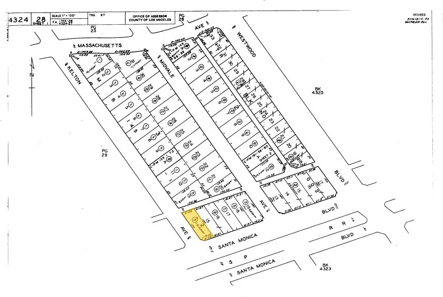 1790-1796 Kelton Ave, Los Angeles, CA for lease - Plat Map - Image 2 of 12