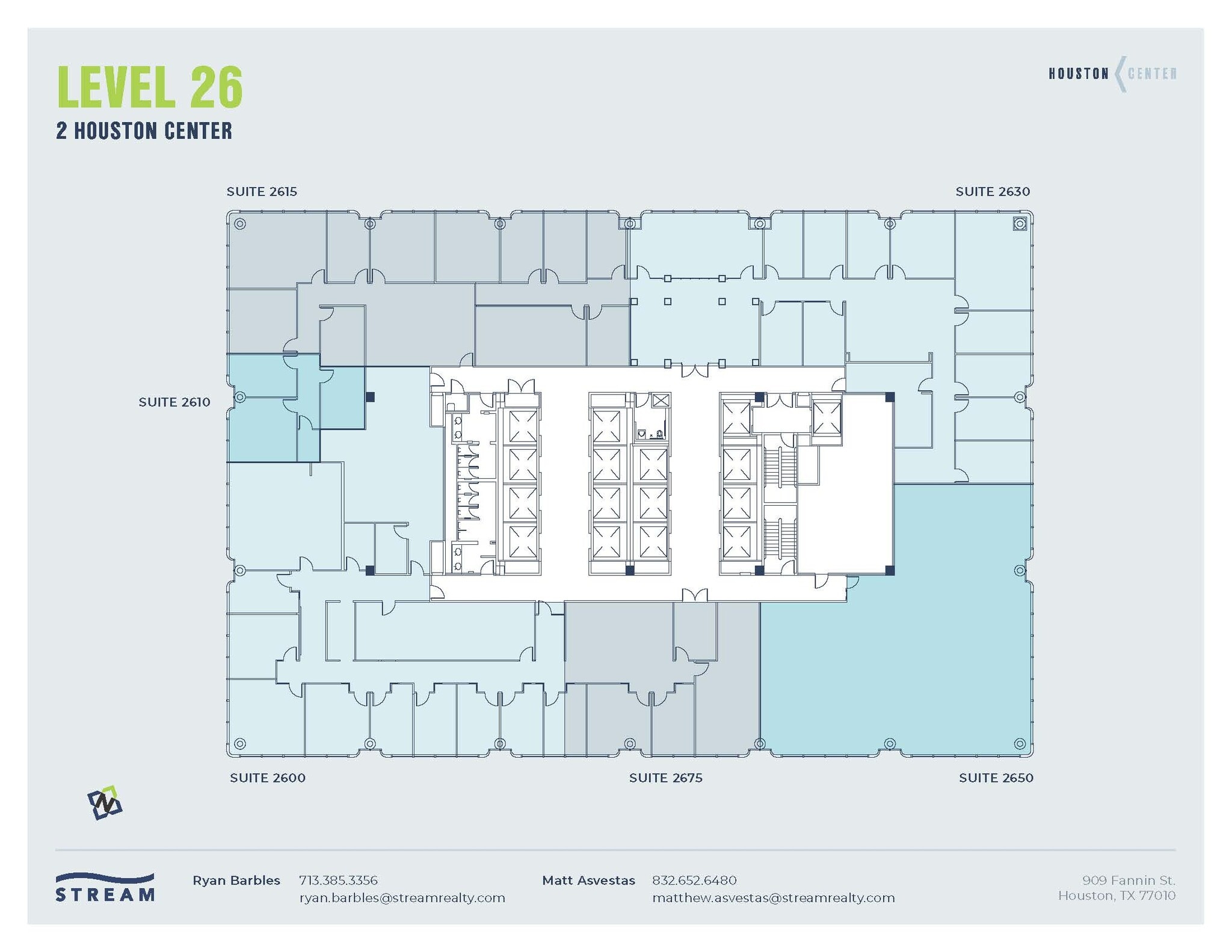 909 Fannin St, Houston, TX for lease Floor Plan- Image 1 of 1
