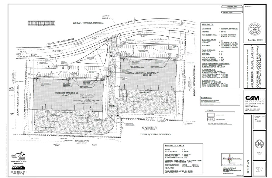 1460 Corporate Woods Pky, Uniontown, OH à louer - Plan de site - Image 3 de 3