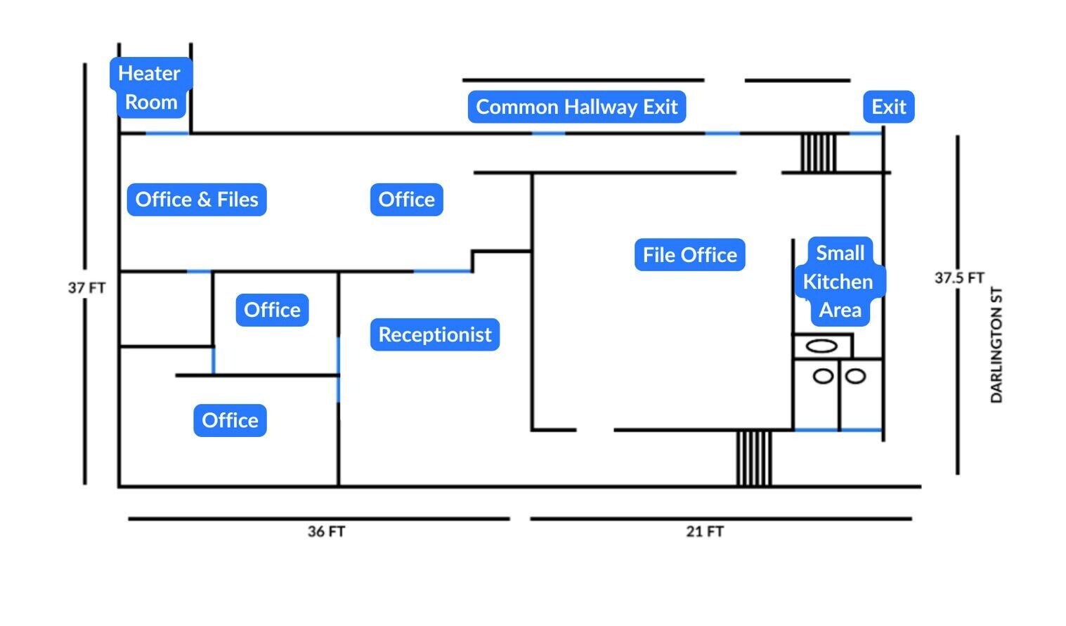 139 W Market St, West Chester, PA à louer Plan d’étage- Image 1 de 55
