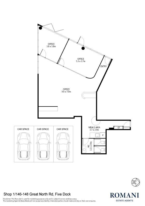146-148 Great North Rd, Five Dock for lease Floor Plan- Image 1 of 3