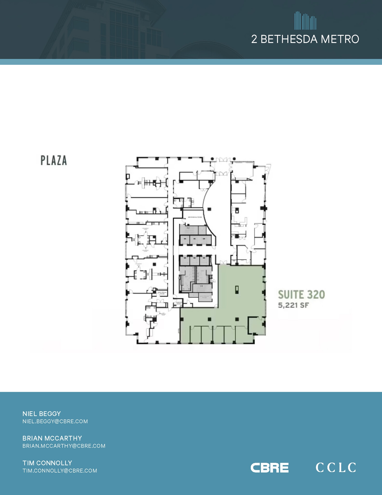 2 Bethesda Metro Ctr, Bethesda, MD à louer Plan d’étage- Image 1 de 1