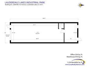 2696 NW 31st Ave, Lauderdale Lakes, FL for lease Floor Plan- Image 2 of 2