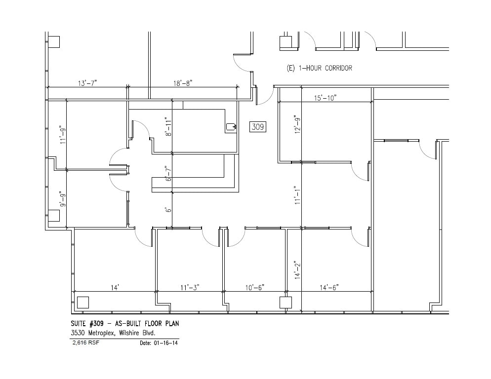 3530 Wilshire Blvd, Los Angeles, CA for lease Floor Plan- Image 1 of 1