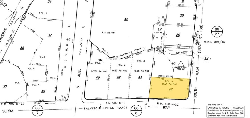 131-155 S Main St, Milpitas, CA à louer - Plan cadastral - Image 2 de 4