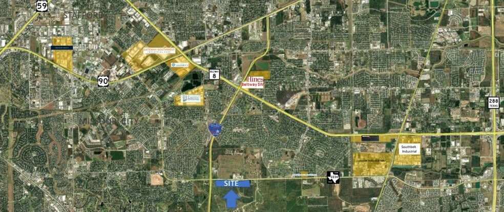 Up To 61.11 Ac Texas Parkway Near Fort Bend Toll Rd, Missouri City, TX à vendre - Aérien - Image 2 de 4