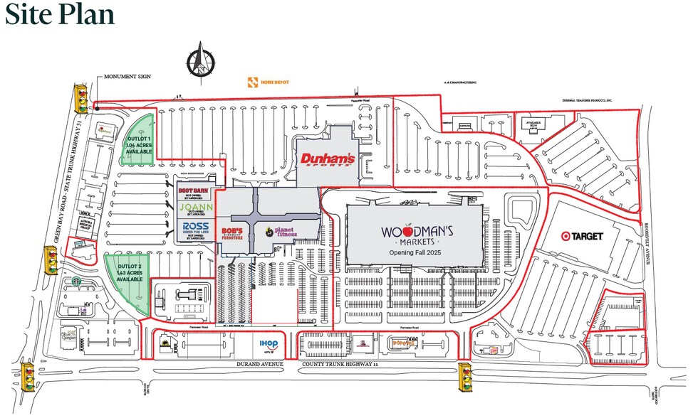 Outlot 2 Durand Ave, Racine, WI à louer - Plan de site - Image 2 de 3