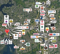 420 N Pontiac Trl, Walled Lake, MI - AÉRIEN  Vue de la carte