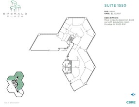 402 W Broadway, San Diego, CA for lease Floor Plan- Image 1 of 1