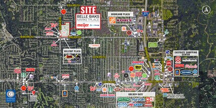 Richmond Road, Richmond Heights, OH - Aérien  Vue de la carte