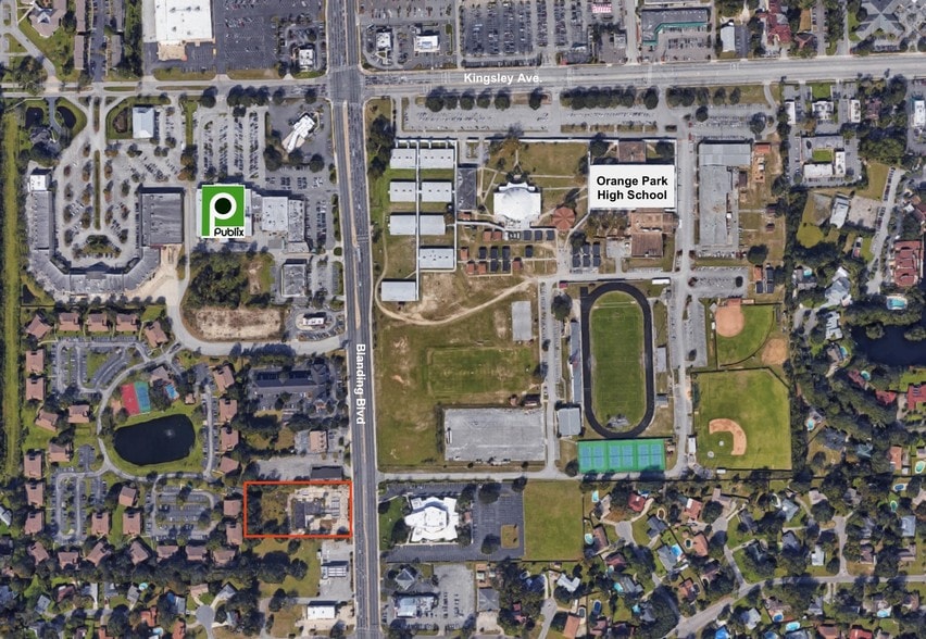 458 Blanding Blvd, Orange Park, FL for lease - Aerial - Image 3 of 5