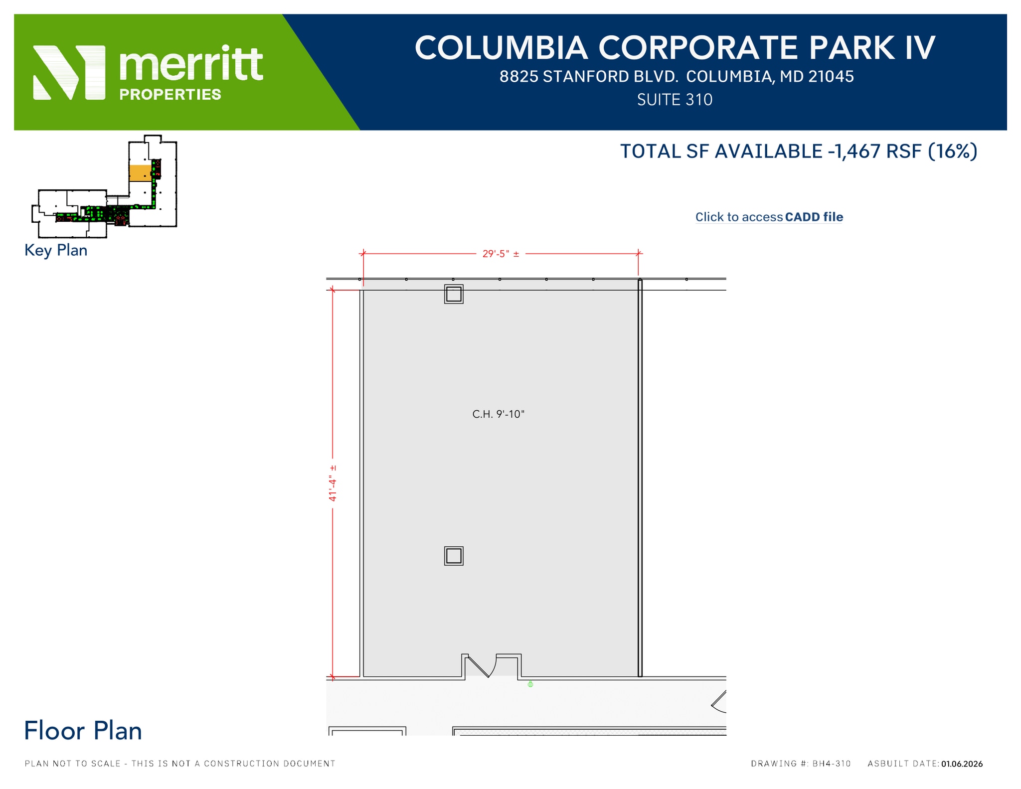 8830 Stanford Blvd, Columbia, MD à louer Plan d’étage- Image 1 de 2