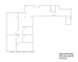 400 W Erie St, Chicago, IL à louer Plan d’étage- Image 1 de 1